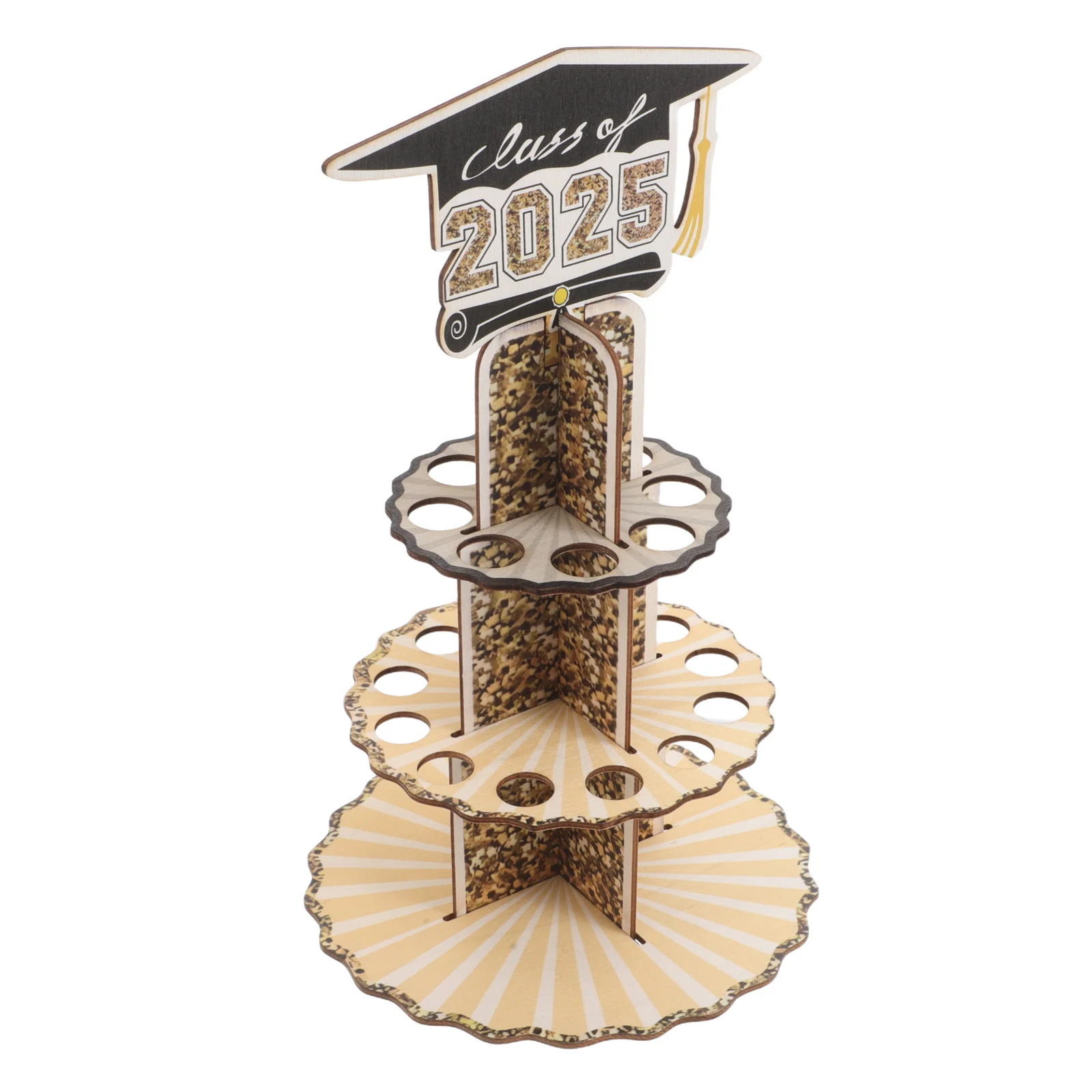 فئة 2025 حامل نقود التخرج الخشبي تصميم أنيق وظيفي داخلي للحفلات الجاهز للديكور حامل أموال التخرج #4
