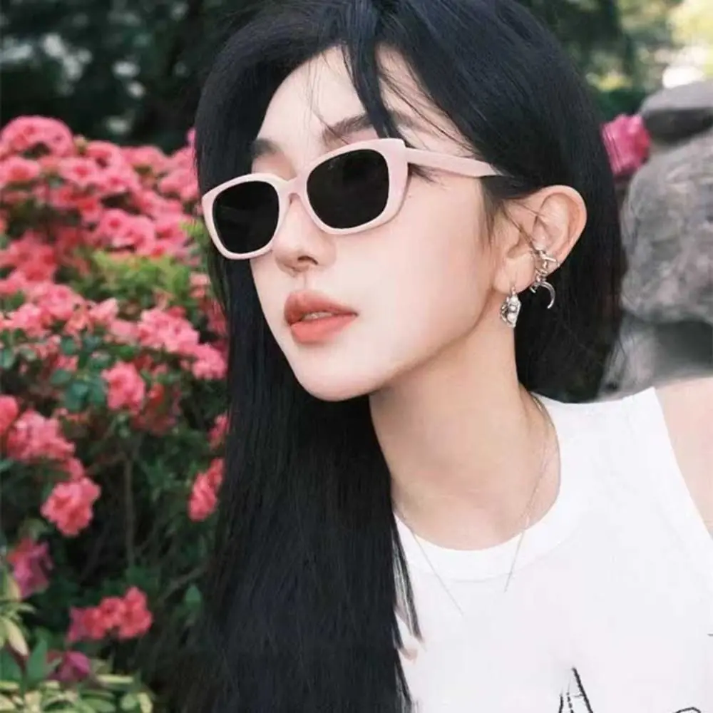 Fashion Square Frame Sunglasses New Summer Vintage Cat Eye Sun Glasses Travel Beach Eyewear Outdoor Sun Shade Eyewear