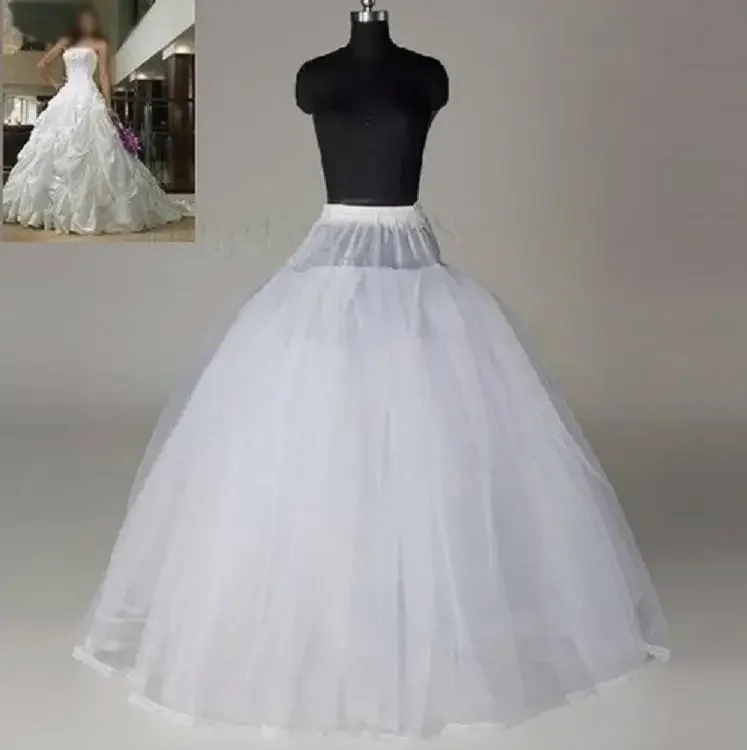 

Ball Gown Sheer Tulle No Hoop Wedding Dress Petticoat Undershirt Bridal Accessories