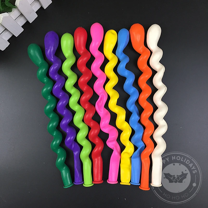 1.5g1.8g 30-100pcs spiral balloon screw balloon latex balloons holiday party birthday party wedding decorations kids toys globos