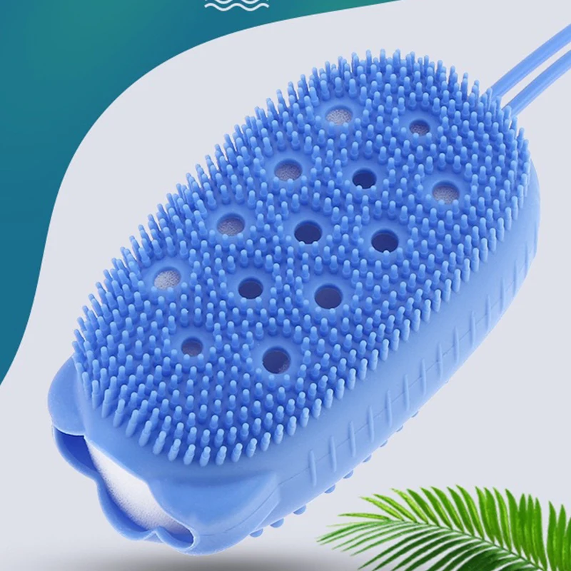 Bathing tool silicone scrub bath towel bath towel double-sided massage scrub mud bath brush