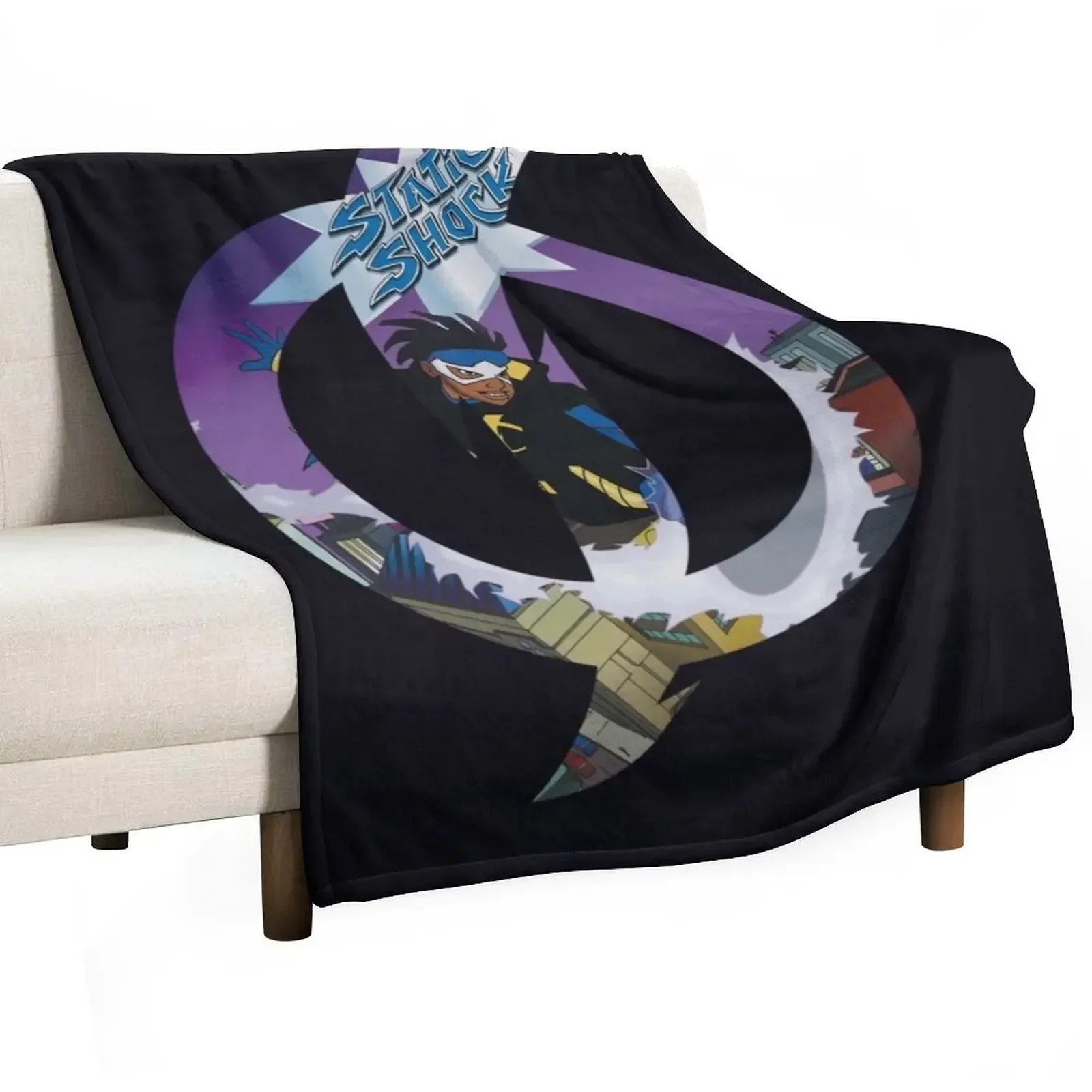 Static Shock Throw Blanket Sofas Custom Blankets