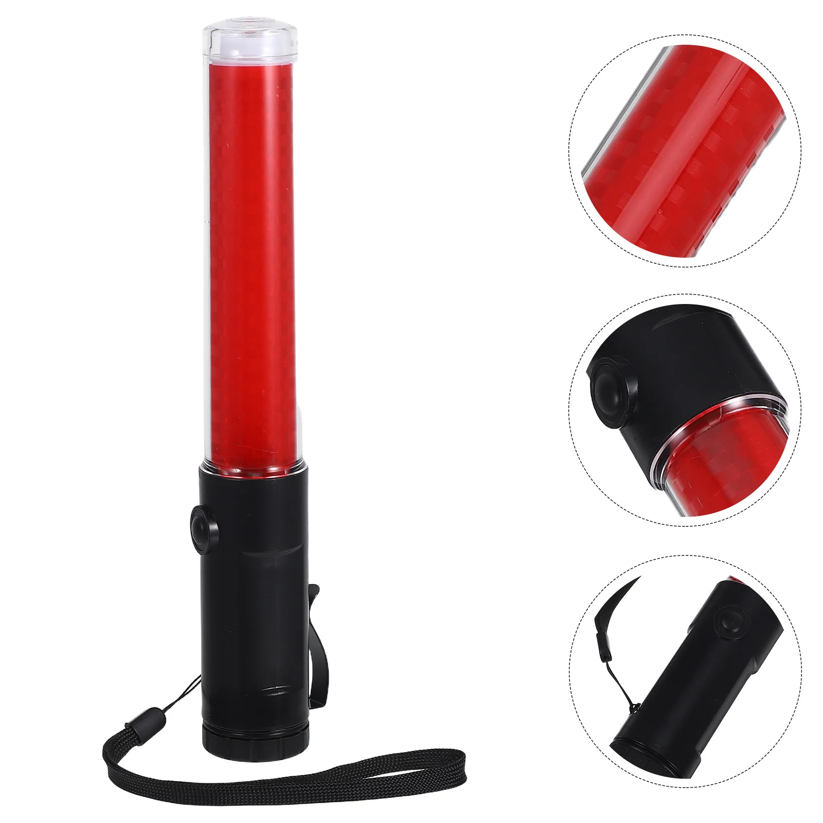 26Cm Multifunctional Concert Glow Wand Led Traffic Control Stick With Magnetic Hook Bright Illumination For Outdoor Camping