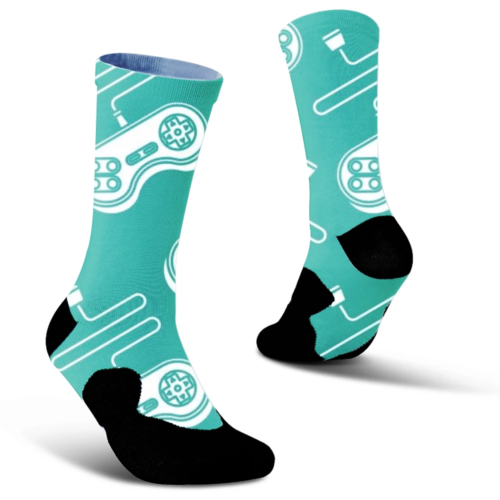 Chaussettes de cyclisme en coton personnalisées, mode AB, dessin animé créatif, couple, printemps, été