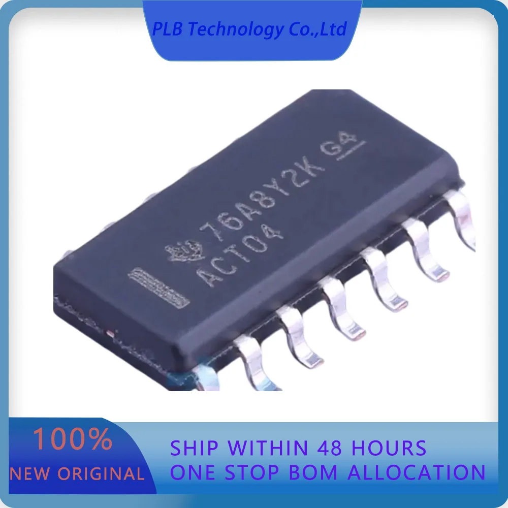 SN74ACT04DR SN74ACT04  6 8.5ns@5V50pF 2uA 4.5V~5.5V SOIC-14 Inverters Original Stock