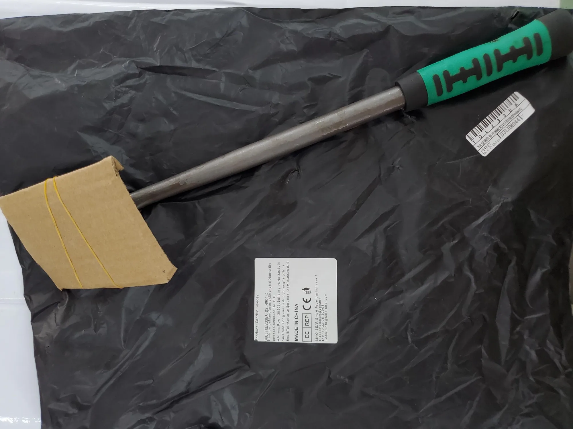 مجرفة مزدوجة الأغراض من الفولاذ المنغنيز ذات 8 أسنان مع مقبض مطاطي لحفر وإزالة الأعشاب الضارة وتخفيف أداة زراعة الحدائق المنزلية