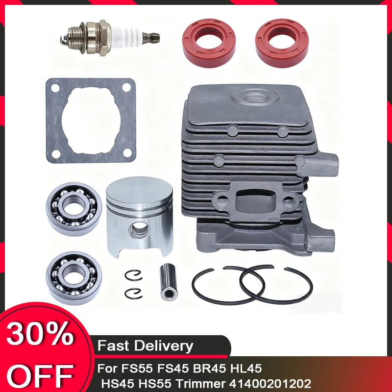 

Cylinder Piston Kit for FS55 FS45 BR45 HL45 HS45 HS55 Trimmer 41400201202