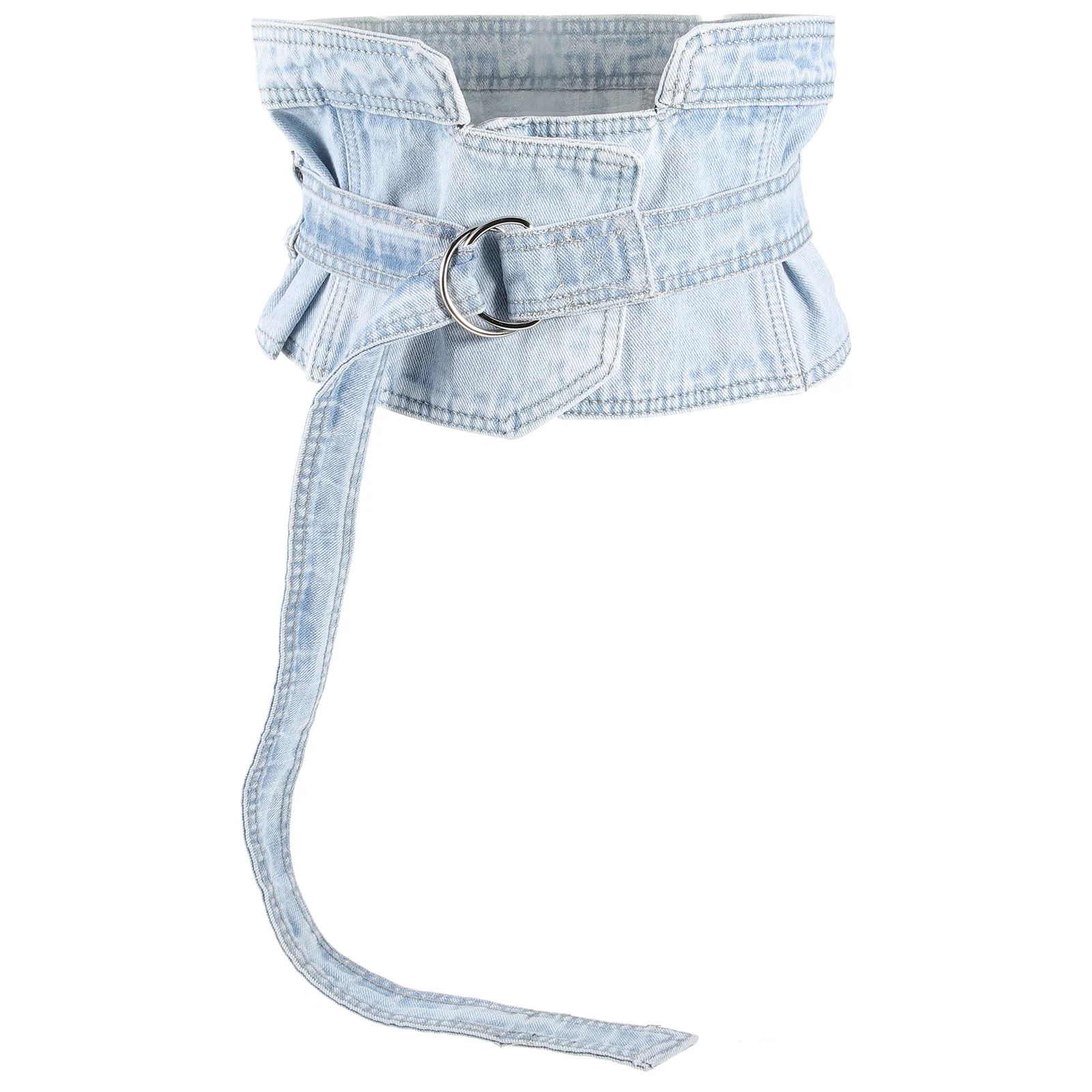 الدنيم حزام الخصر المرأة عالية واسعة مشد حزام السرج لفستان ملابس الزفاف الدنيم حزام الخصر فستان التبعي