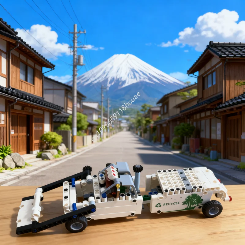 

329pcs MOC Alternative Mack LR Electric Wheel Technical Model Building Christmas Gift Blocks DIY Idea Education Brick Toy Kids