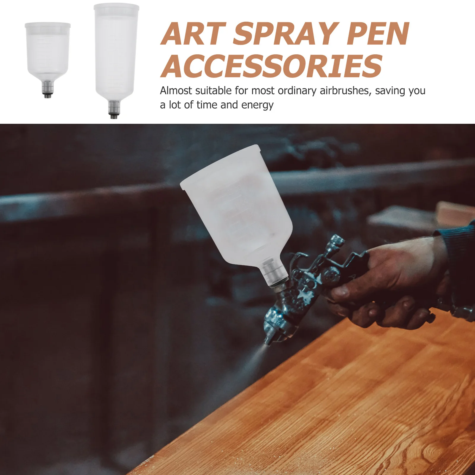 2 قطعة زجاجات الطلاء البخاخة القابلة للفك عالية المتانة استبدال أكواب الطلاء إعادة الملء البخاخة الصباغ أصحاب لسيارة الدراجة