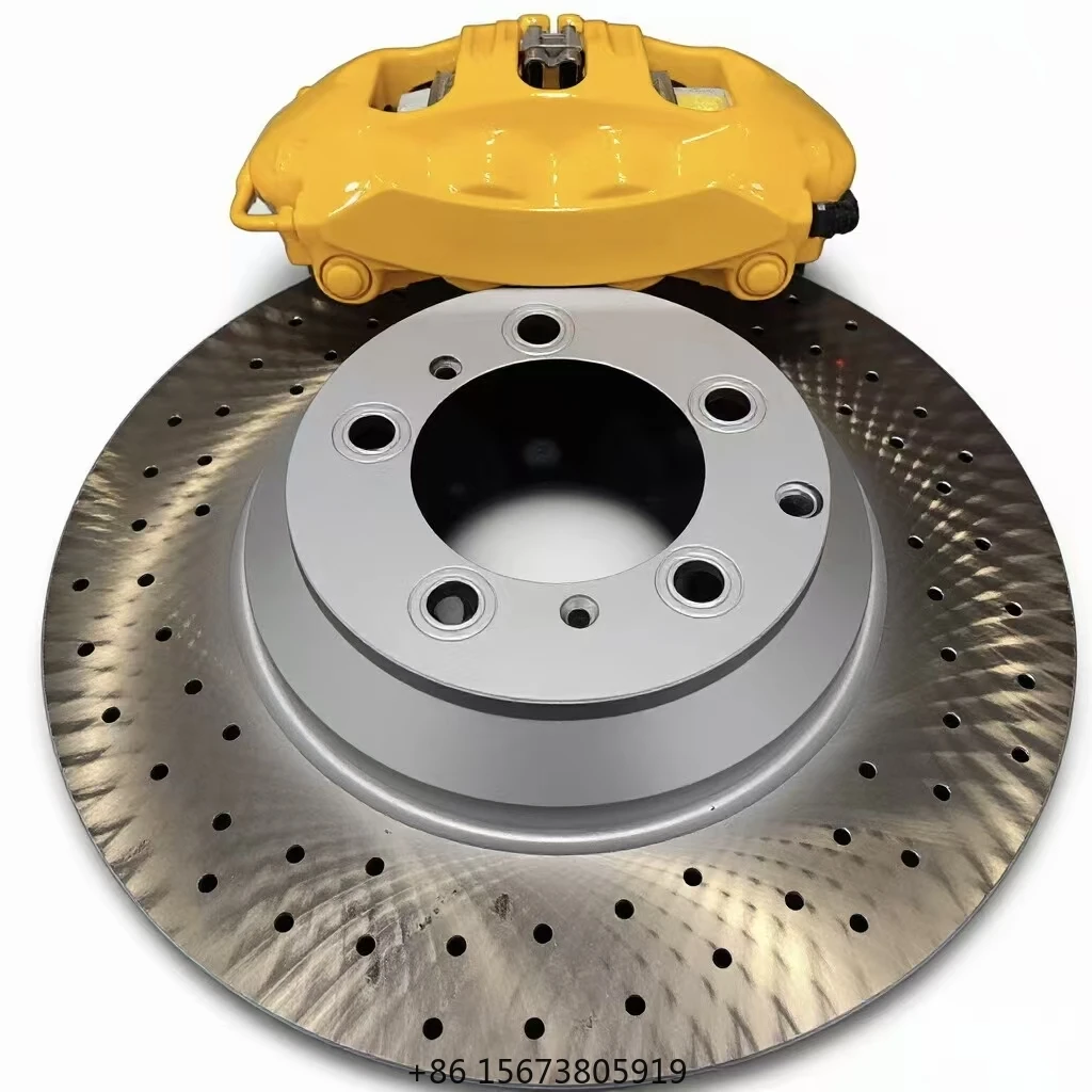 

Custom Racing Brake System Custom Painted Caliper Rear 4 Piston Brake Caliper Set Front 10-Pot Kit