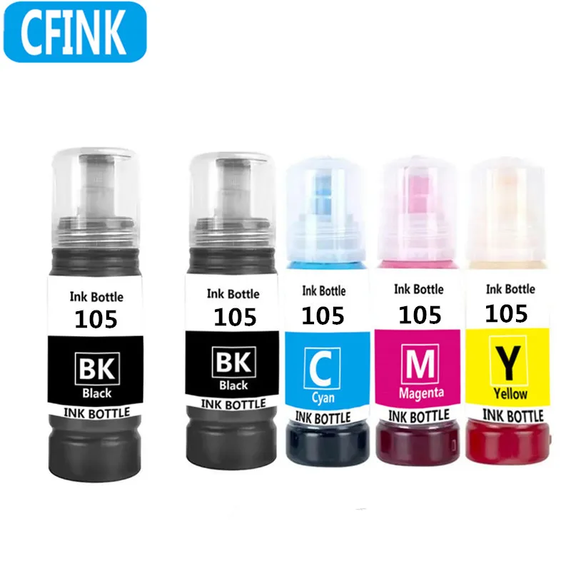 Dye Ink 102 105 106 Premium Refill Ink for Epson 102 104 Ecotank ET-7700 ET-7750 7160 7180 2700 2710 2720 2750 3750Printer