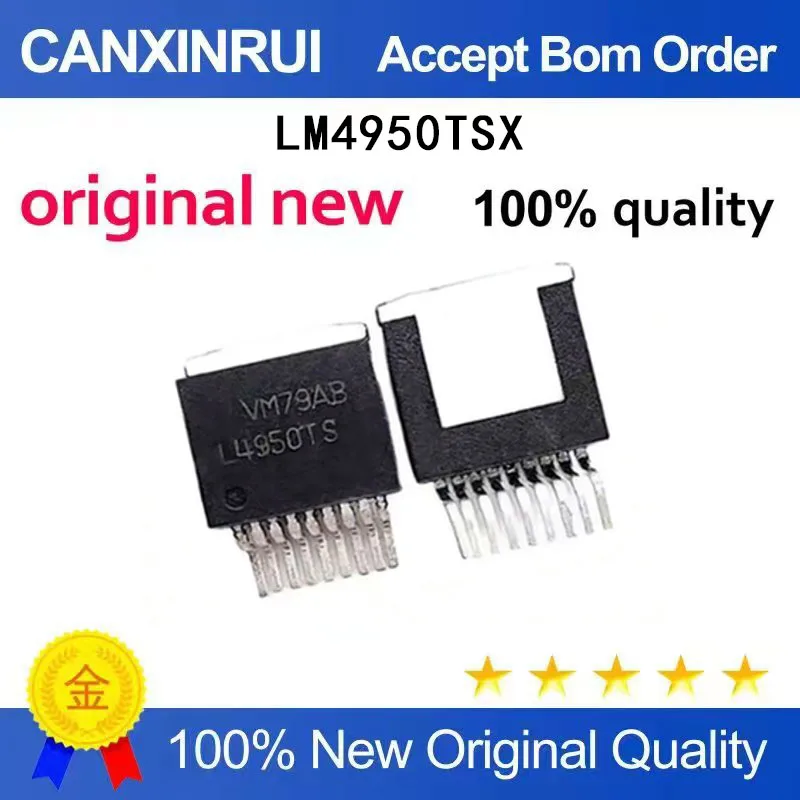 

(5-100 Pieces) Brand new original LM4950TSX/NOPB silk screen L4950TS package TO263 audio power amplifier
