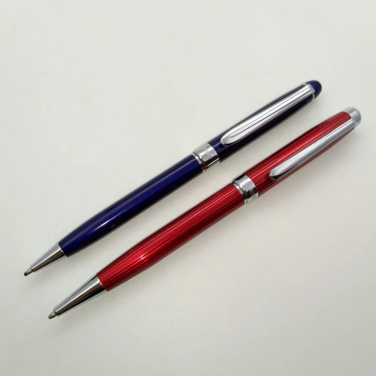 American Stationery Colibri Ballpoint Pen Deep Blue Red Metal Rod Rotating Core Recommended By Business Office Rollerball Pen