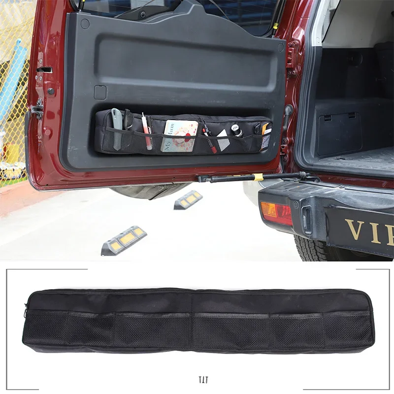 For Toyota FJ Cruiser 2007-2021 Black Oxford Cloth Car Tailgate Storage Bag Tool Box Car Modification Accessories