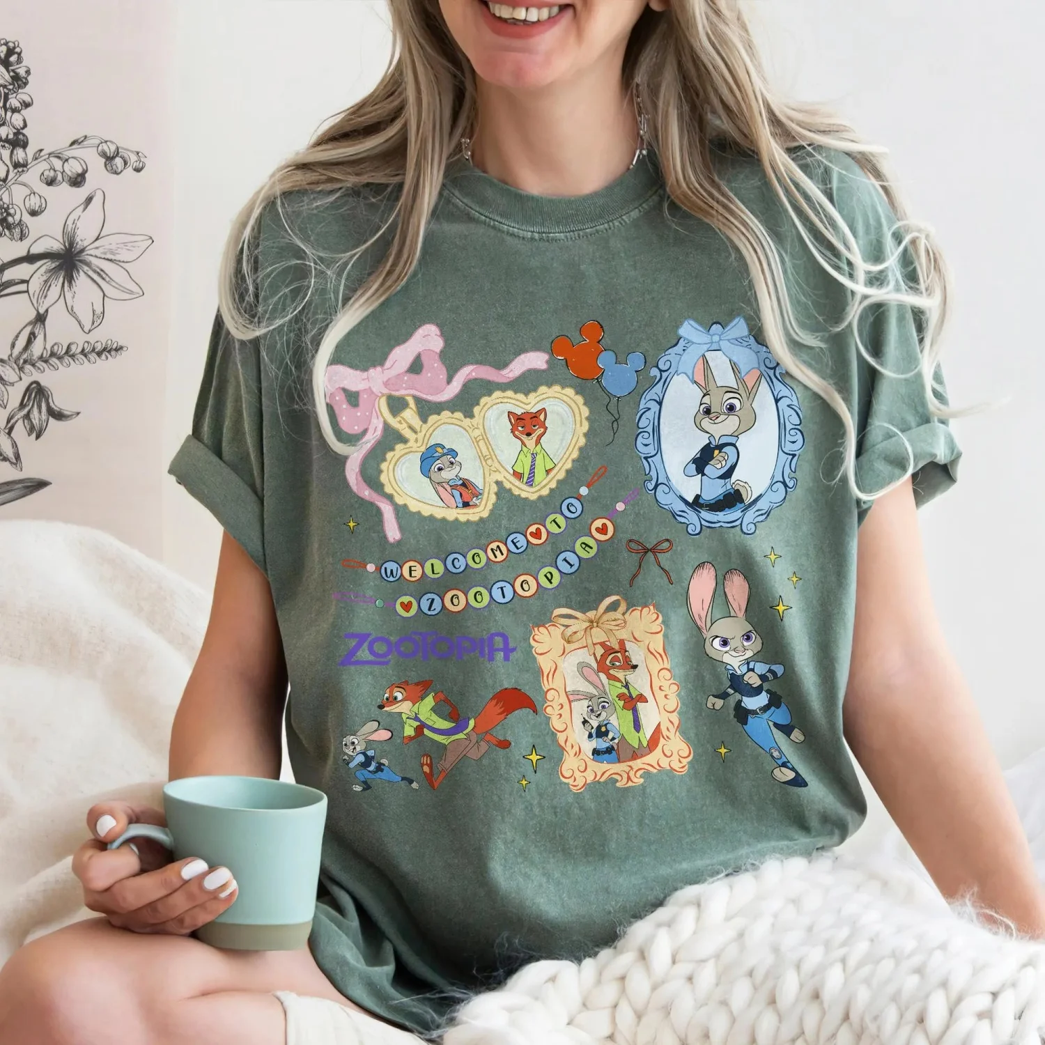 تي شيرت كوكيت زوتوبيا 2025، تي شيرت جودي هوبس ونيك وايلد، مناسب للبالغين والأطفال #2