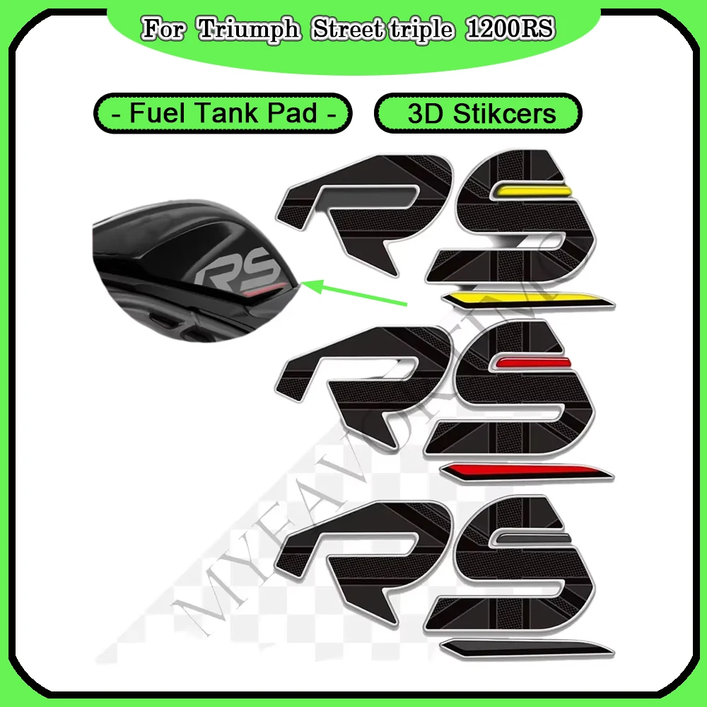 

Для Triumph R1200RS R1200 мотоциклетная накладка на топливный бак, комплект наклеек для защиты коленей - прочная защита для вашего езды