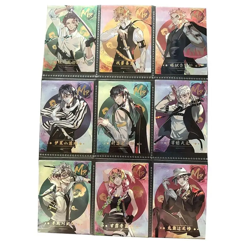 

Demon Slayer Rare Toy Card Agatsuma Zenitsu Kanroji Mitsuri Anime Characters Bronzing Game Collection Flash Card Christmas Gift