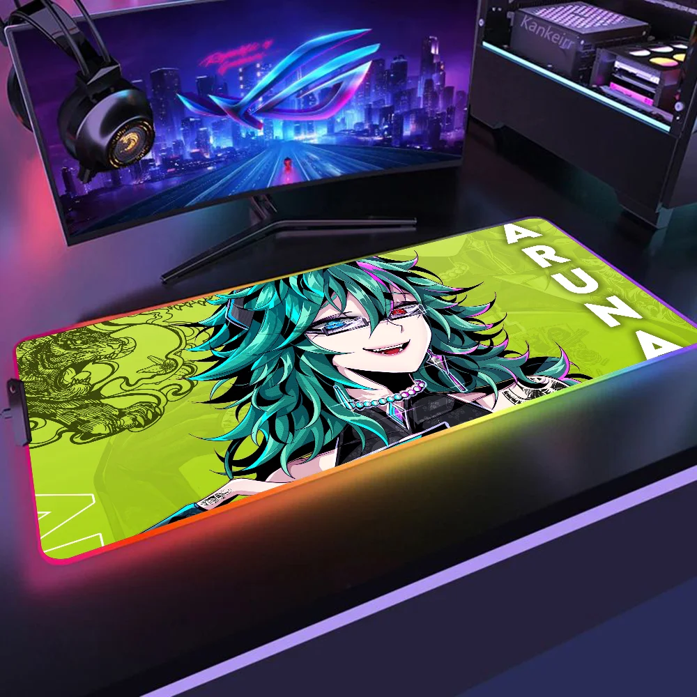 Queen Of Hearts Aruna OC Mousepad XXL RGB Gaming Mauspads HD Schwarz Gamer Zubehör Große LED