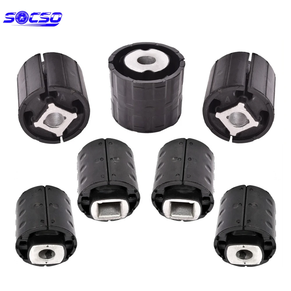 Rear Axle Front Rear Subframe Bushing Kit 7pc FOR BMW 5 6 SERIES E60 E61 E63 E64 33316764904 6770826 33316770826 33176770825