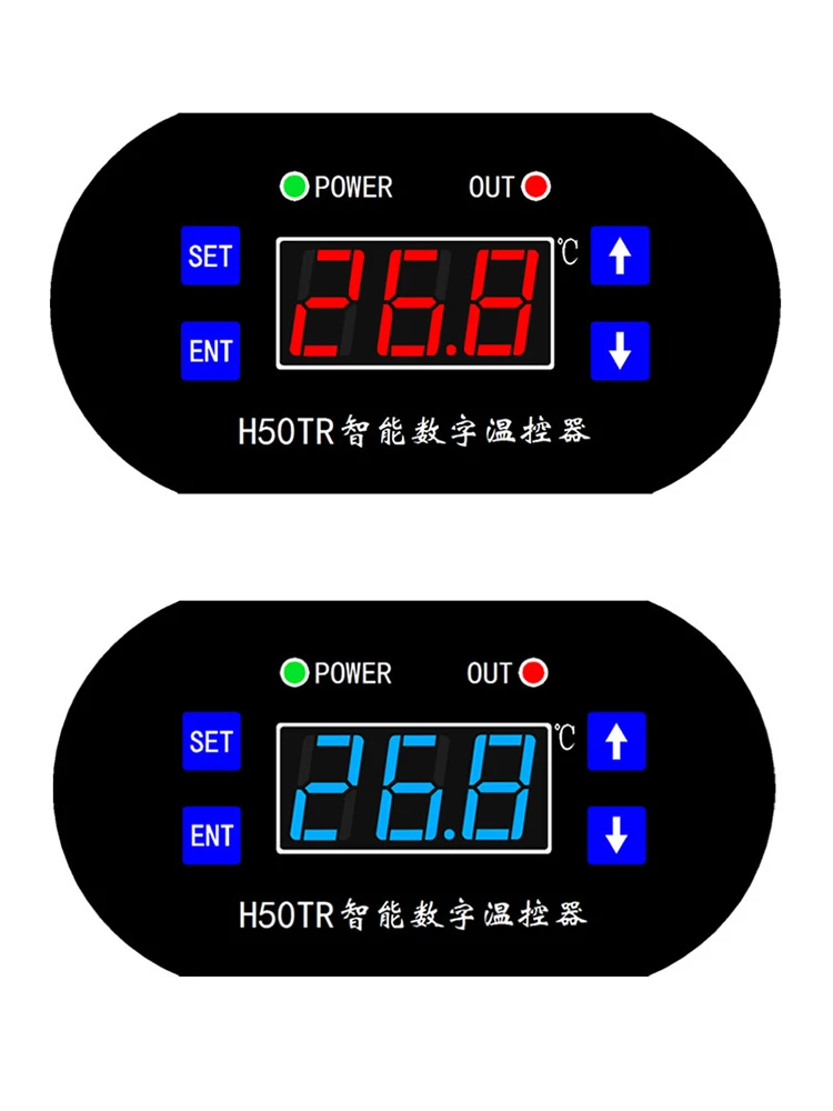 H50TR digital temperature controller DC 12V 24V NTC sensor LED Digital Display Temperature Controller