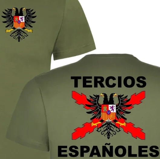 Spain De Algodón De Los Tercios Españoles T-Shirt Short Sleeve Casual 100% Cotton Men T Shirts