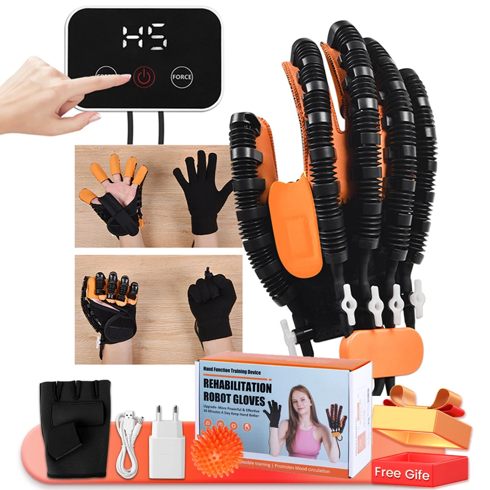 Rehabilitation Robot Glove Hand Device Finger Training Massage Gloves Stroke Hemiplegia Rehabilitation Hand Function Recovery