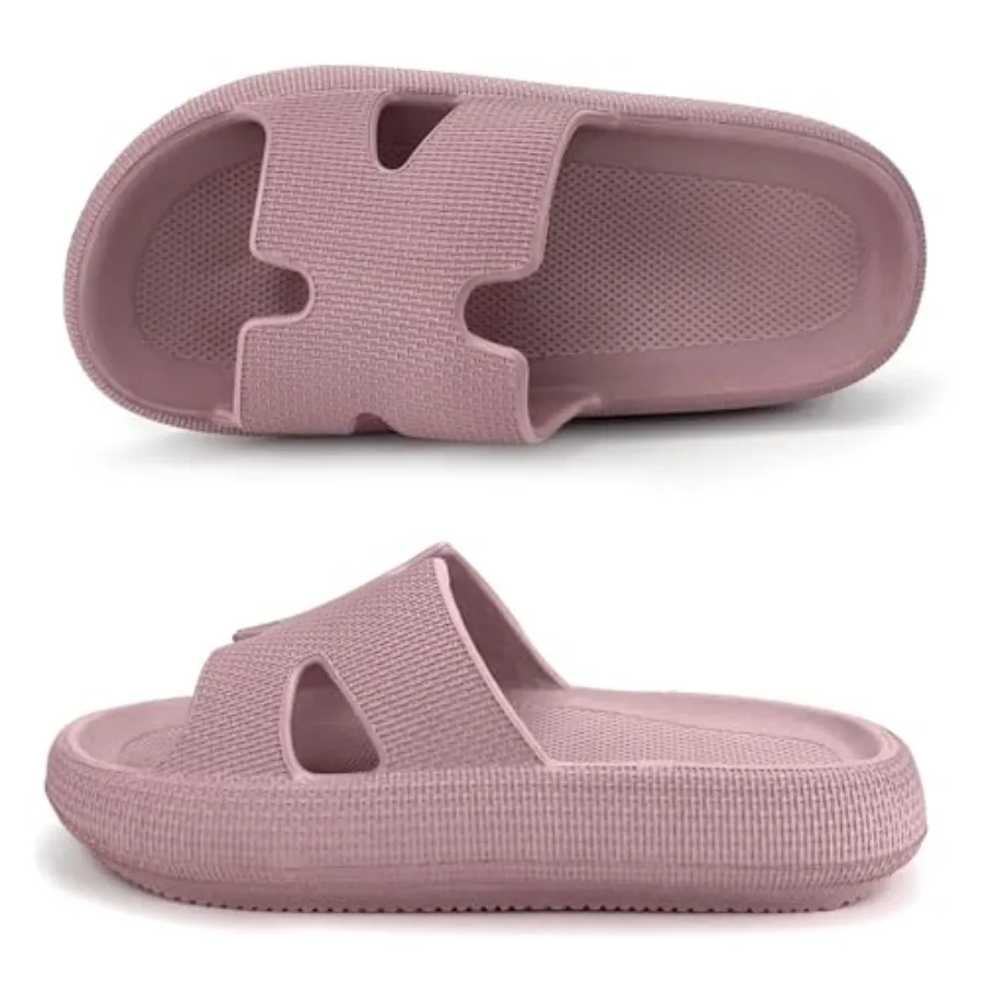 

Haifago Cloud Slides for Women and Men Cushion Recovery Pillow Sandals, Memory Foam House Shower Slippers for Woman Comfort Pla