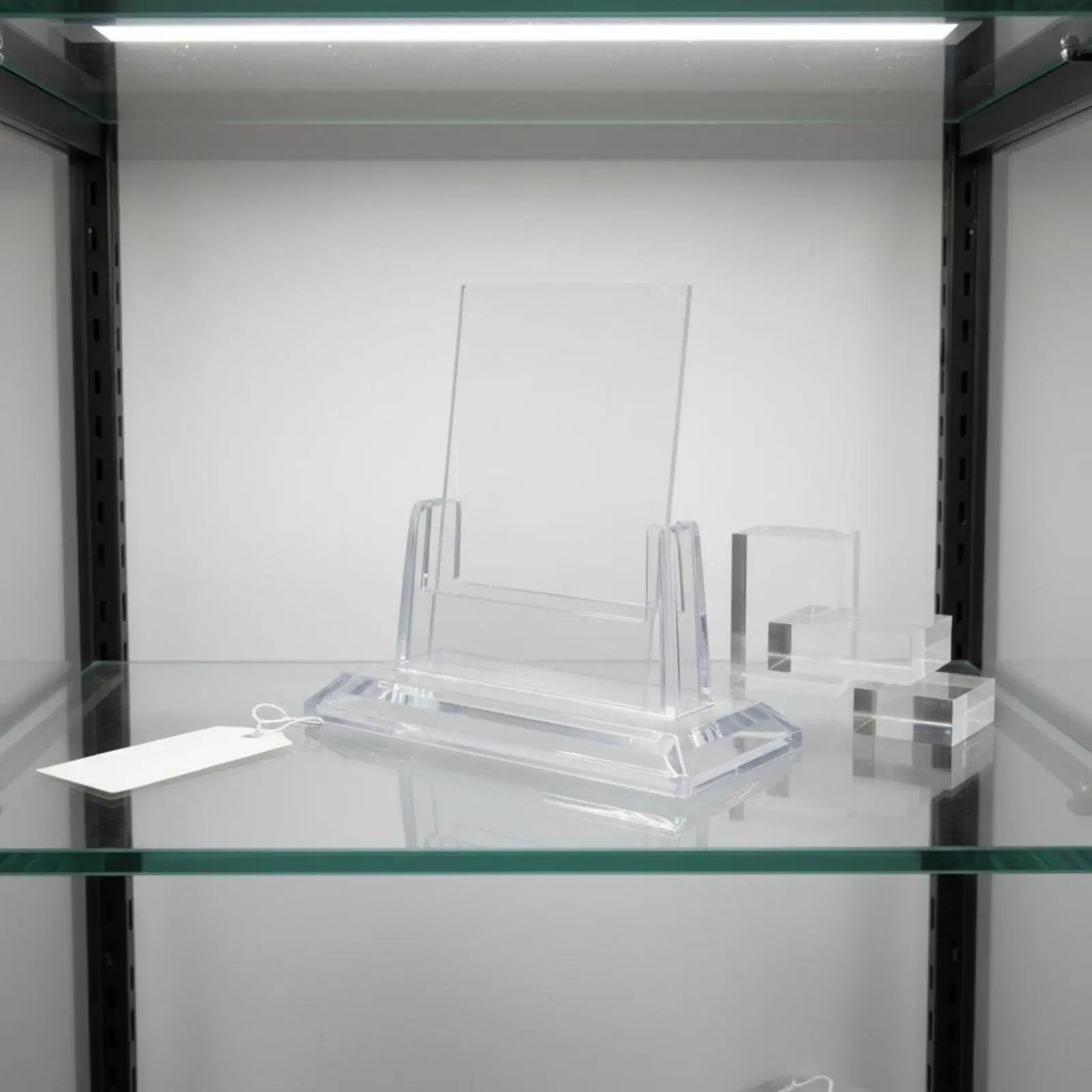 Acrylic Card Display Stand for 35pt Card Holders with Stable Base for Sports Cards Collection Showcase