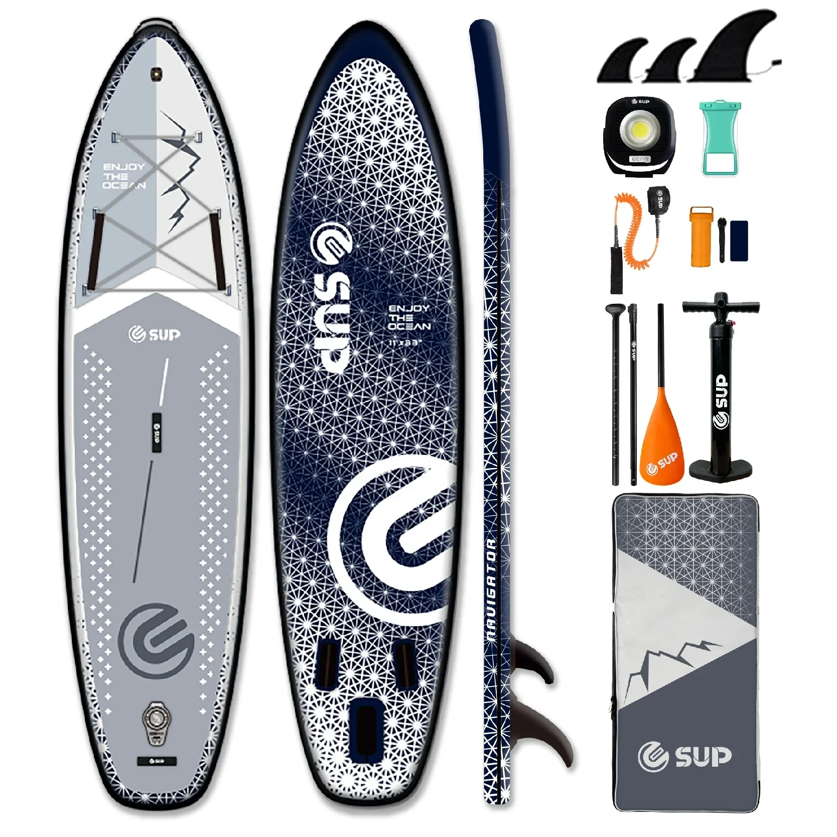 E SUP water sports water play accessories inflatable balance board the color is  grey paddle bord stand up board by esup