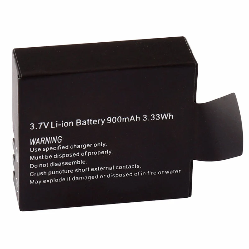 3.7V 900mAh Li-ion Rechargable Battery For SJCAM SJ4000 WiFi SJ5000 WiFi SJ6000 SJ7000 WIFi M10 SJ5000x Sport Action Camera DV