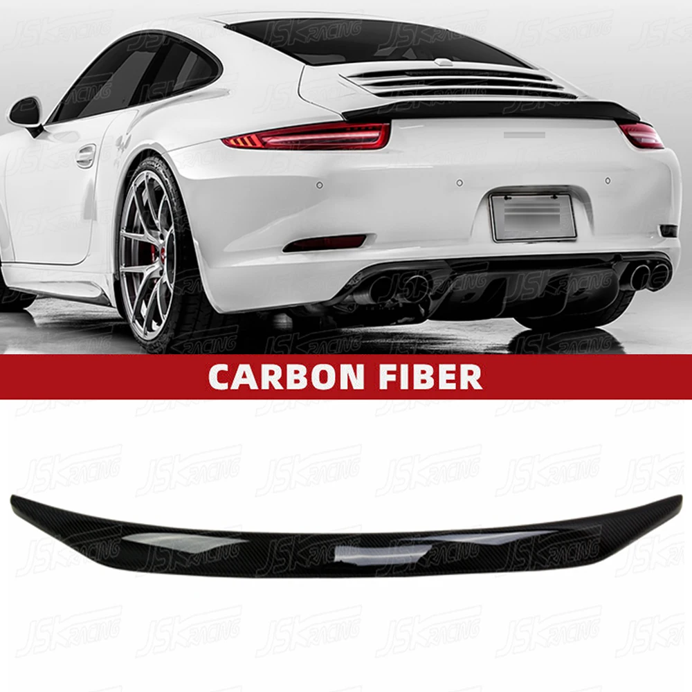 V Style Carbon Fiber Rear Spoiler For Porsche Carrera 911 991 2012-2015 （JSKPCCR12023）