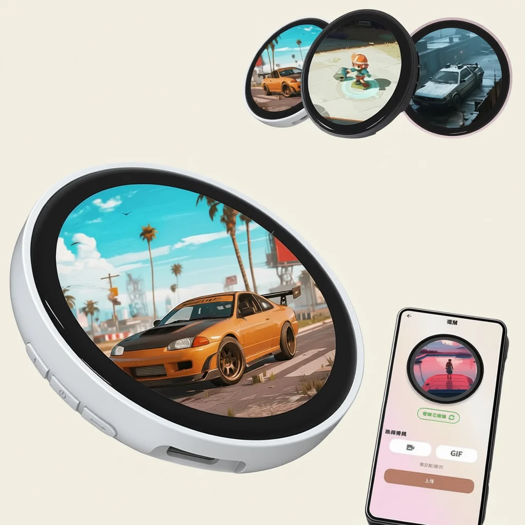 

Electronic Display Badge Bar Bluetooth Smart Cyber Badge 1.85 Inch Hd Touch Screen Images, Gifs Text Short Videos Display