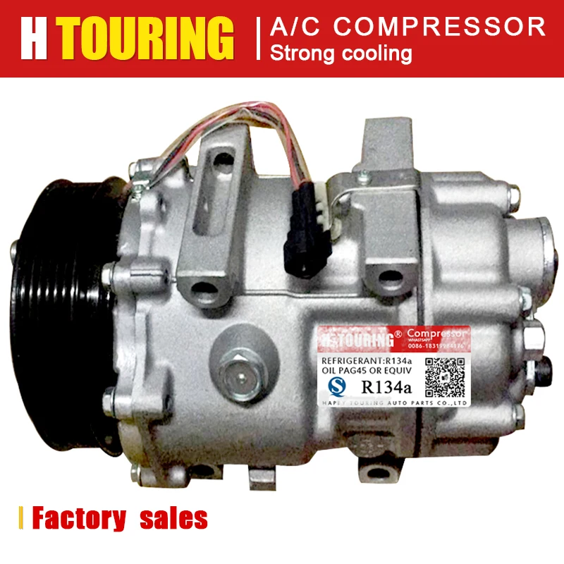 For Ford Focus Mk2 Ac Compressor 2.0 TDCI 2005-2008 Fit VOLVO V50 S40 C30 2.0 DIESEL 2004-2010 3M5H-19D629-HD 1249 3M5H19D629HD