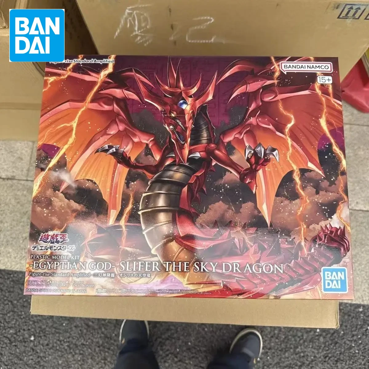 

Оригинальная сборная фигурка Bandai Hobby Site Model FRS Amplified Egyptian God Slifer the Sky Dragon, аниме-игрушка, подарок