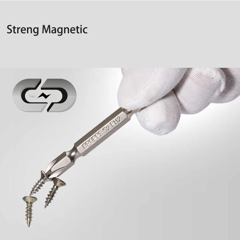 10Pcs PH2 Double Head Phillips Screwdriver Bit Set Length 65/100/150mm Magnetic Pneumatic Hand Drill S2 Steel Screwdriver