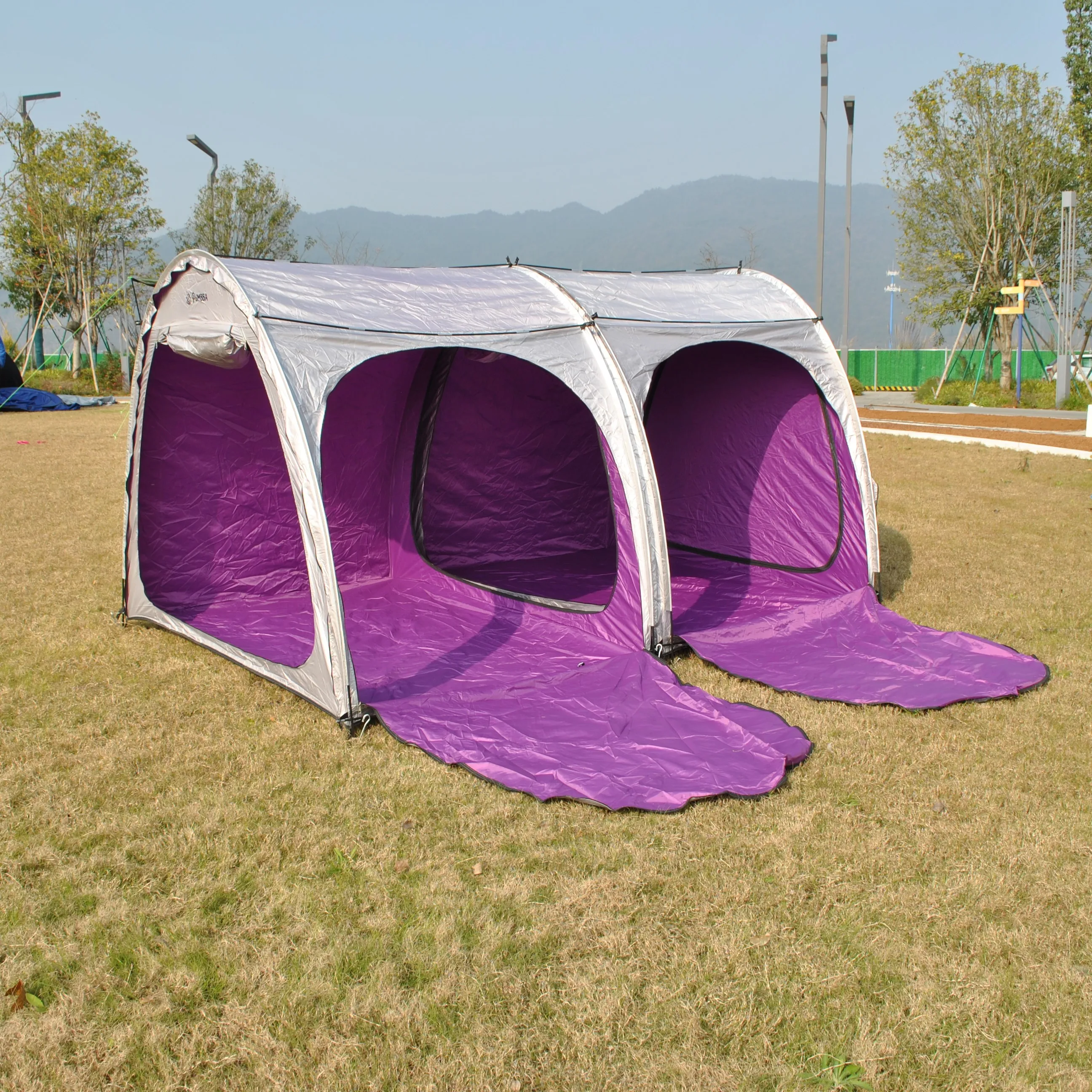 CZX-560 Attachable 4-Bike Tent Multifunctional Waterproof Storage Family Play Tent Shed Cover Outdoor Camping Gear