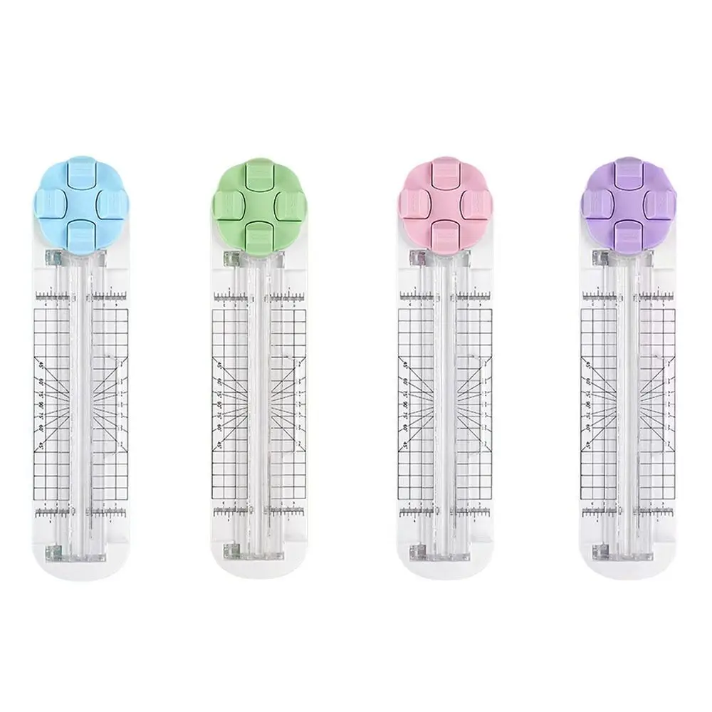 

High Quality 4-In-1 Paper Cutter 360° Rotary Manual Paper Cutting Machine Press-Type Paper Trimmer School Office Supplies