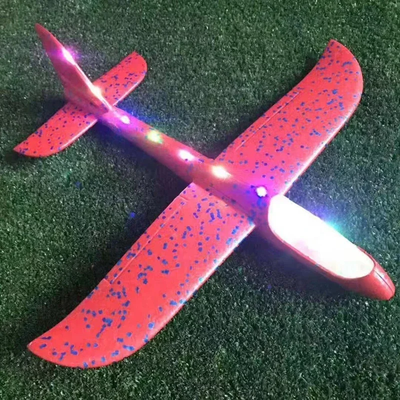 48CM Manual Throwing Foam Aircraft Manually Launching Aircraft Toys Educational Model Toys Children's Outdoor Sports Games Toys