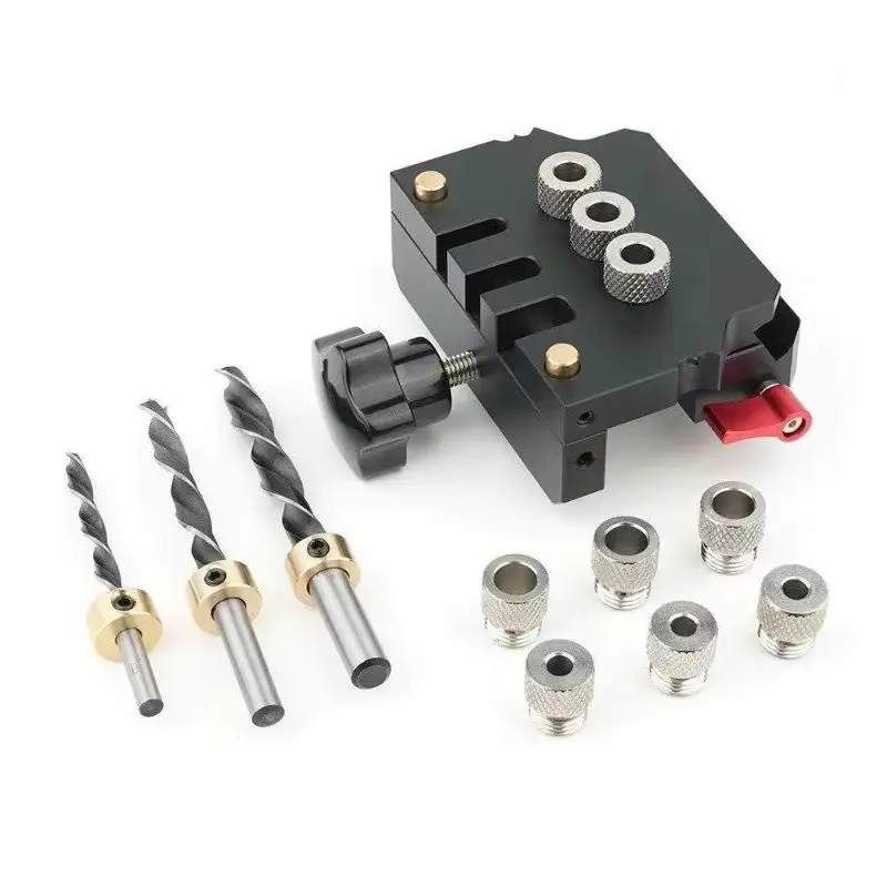 New Woodworking New Aluminum Alloy High Tenon Puzzle Round Wood Tenon Punch Precision Automatic Dividing Tool Round Wood