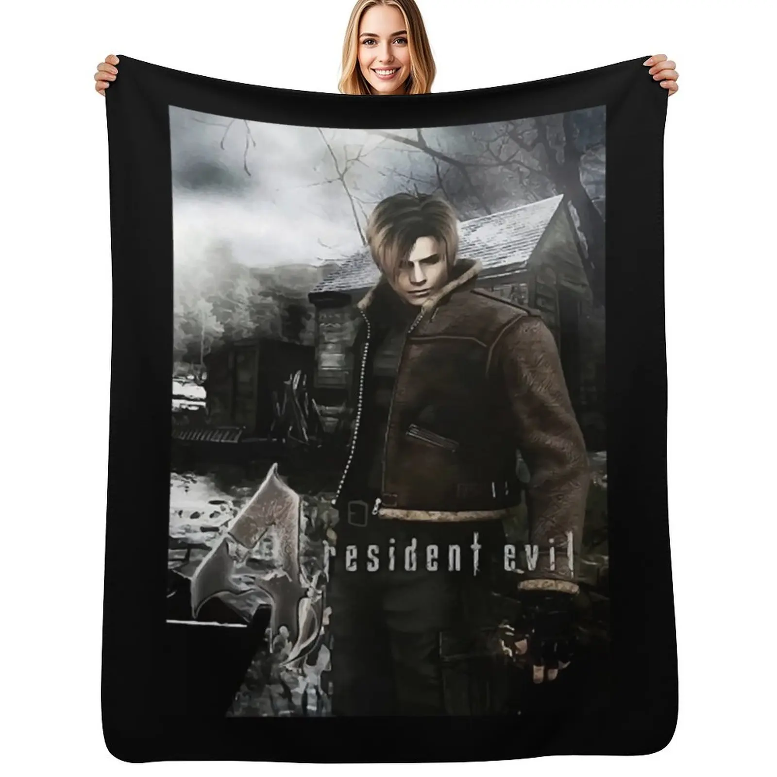 

Léon S. Kénnédy Bíoházárd Résídént évíl 4 Throw Blanket christmas decoration warm winter Tourist Bed Fashionable Blankets