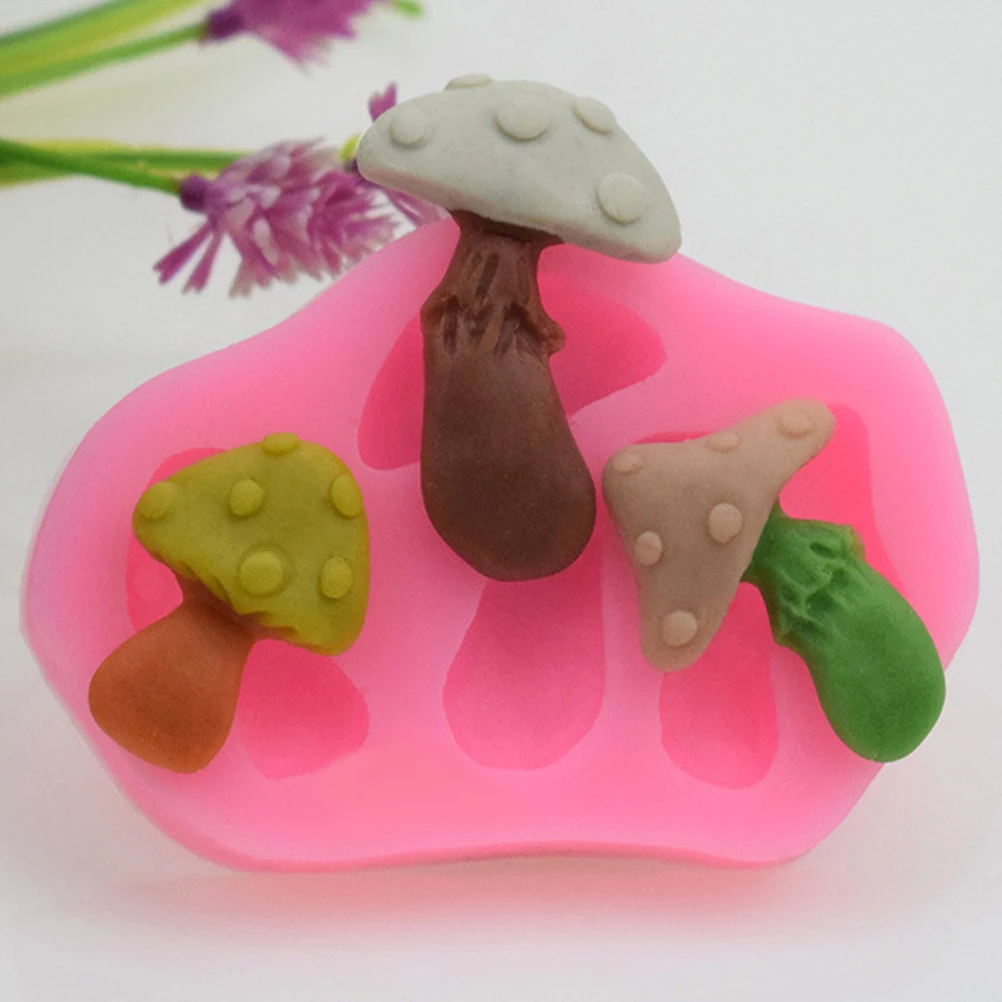 

Mushroom Cake Mold Cookie Molds for Crafts Baking Mold/cake Candy Silicone Pink Fondant Father