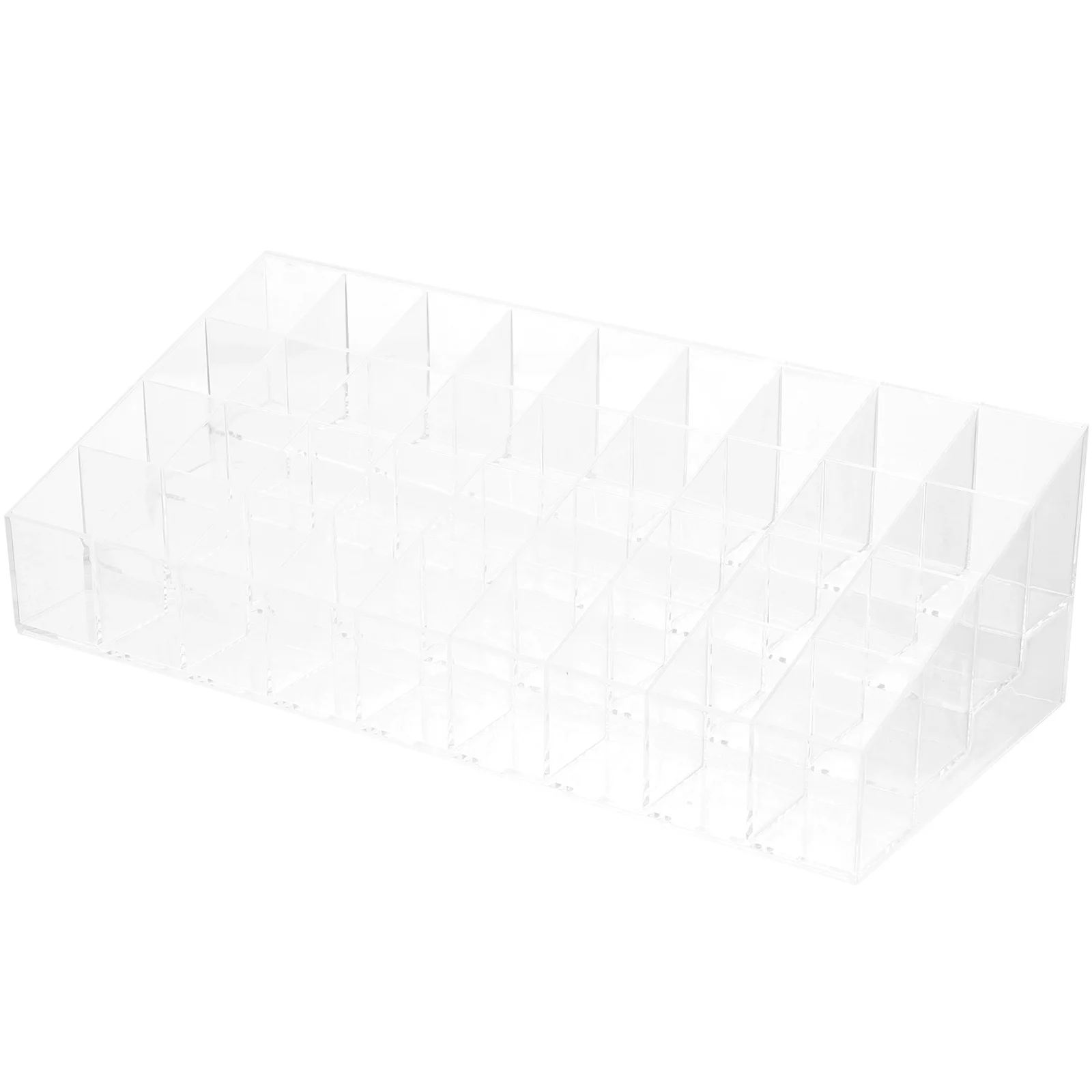 Lipstick Storage Box Premium Material Compact Desktop Holder Transparent Lip Gloss Organizer Makeup Vanity Case