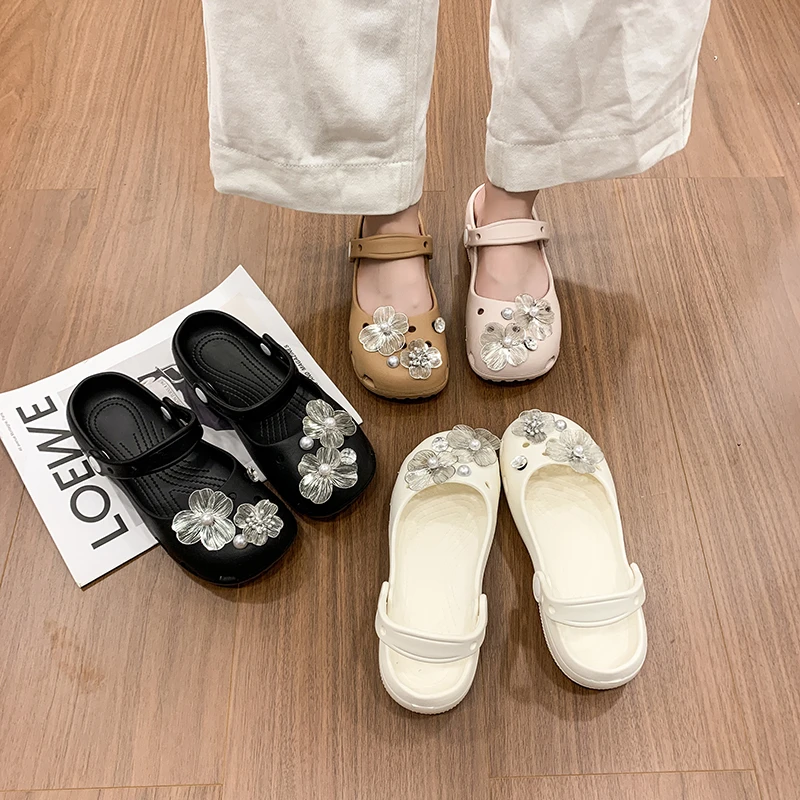

Ballet Diamond Sparkling Hot-Selling 2026 New Versatile Non-Slip Summer Elegant Sandals