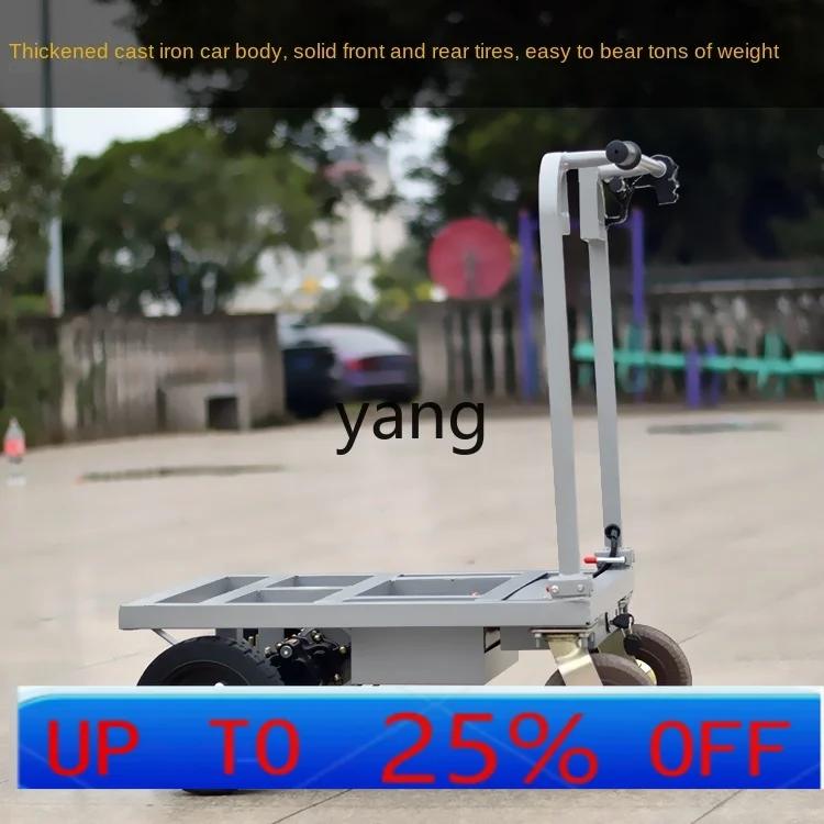LHH Electric Trolley Trolley Flat Truck Elevator Folding Trolley Pull Cement Tile