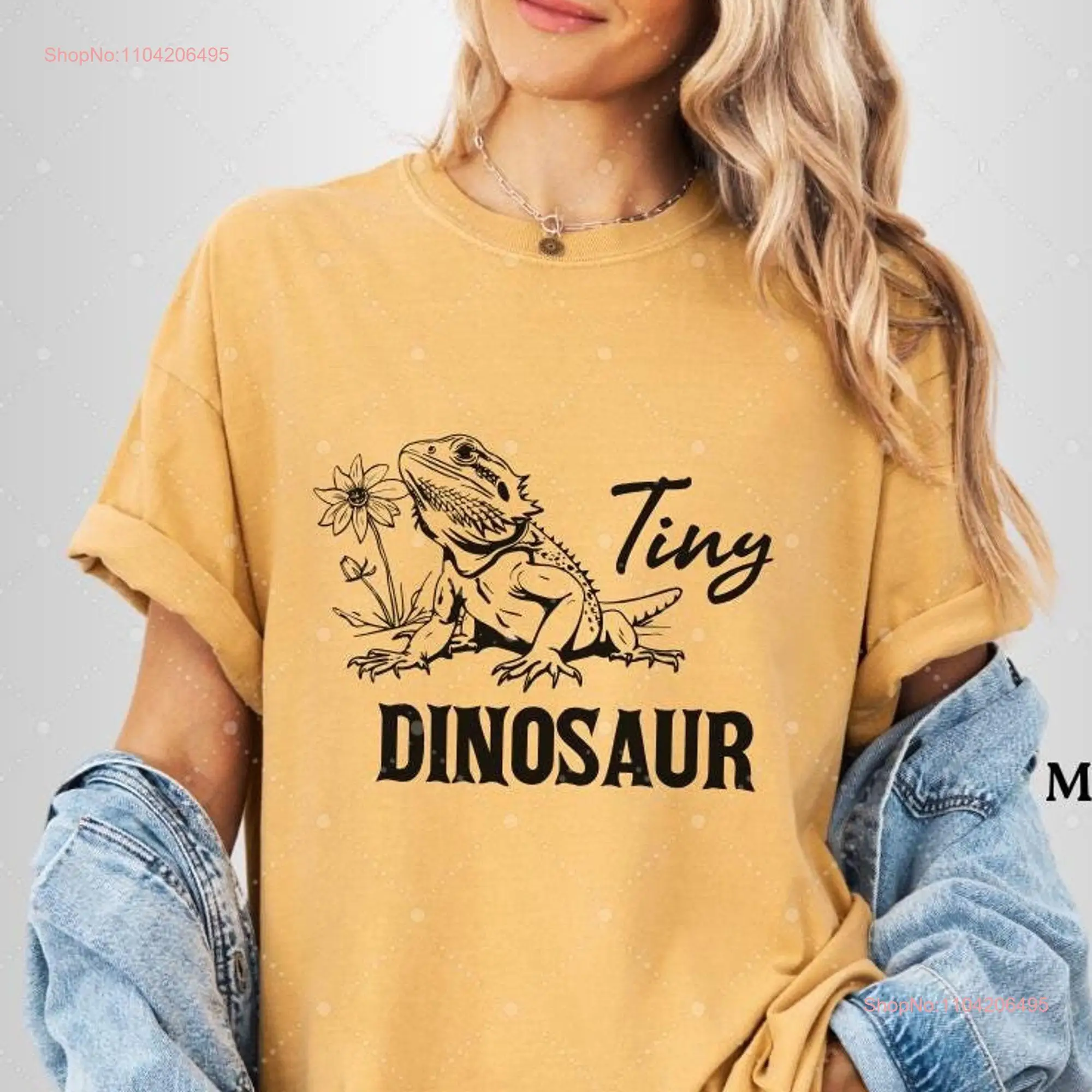 Tiny Dinosaur Bearded Dragon Lizard T Shirt Gecko Desert Life Funny Vintage style Character Sayings Comfort Colors