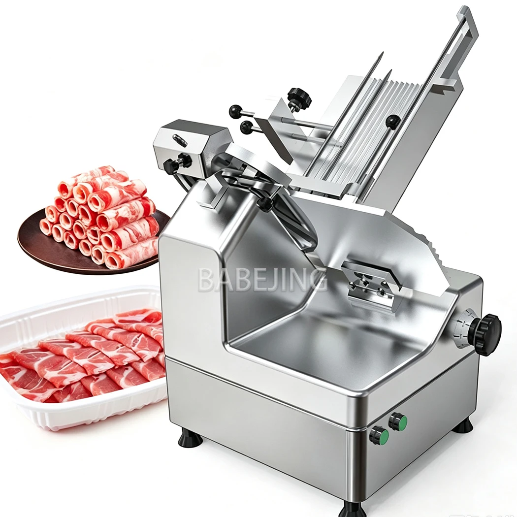 Frozen Mutton Beef Slicer Commercial Automatic Meat Cutter for Restaurant Deli Meat Roll Manufacturing