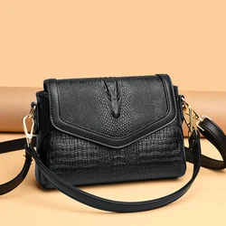 2023 New Brand Crocodile Leather Women Crossbody Bag Female Shoulder Messenger Bag Luxury High Quality Ladies Handbags and Purse