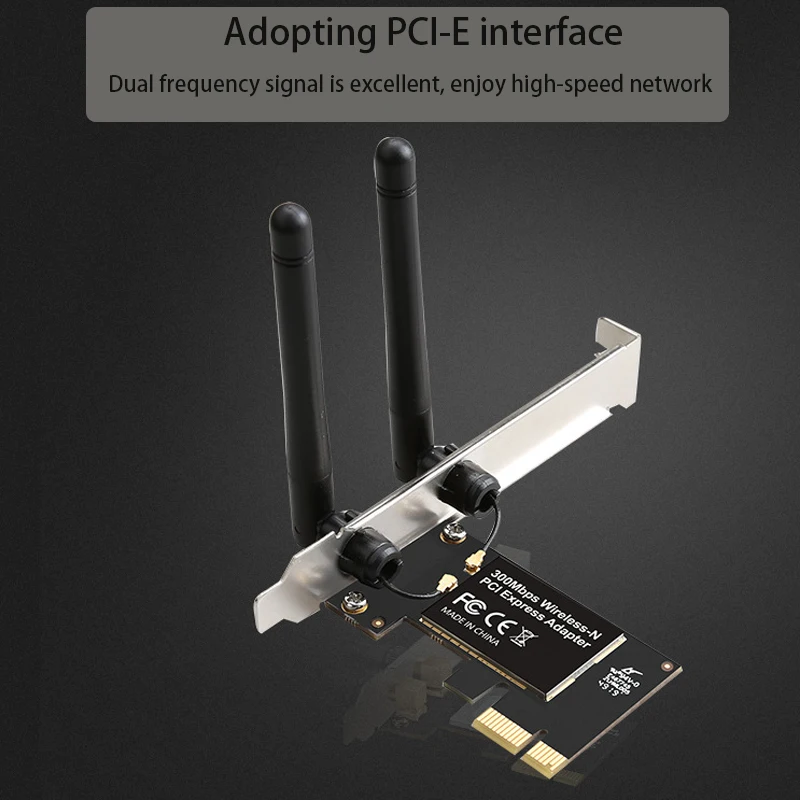 300Mbps PCIE بطاقة الشبكة محول واي فاي استقبال لعبة PCIE بطاقة لاسلكية Lan بطاقة الألعاب التكيف ثنائي التردد الألعاب التكيف