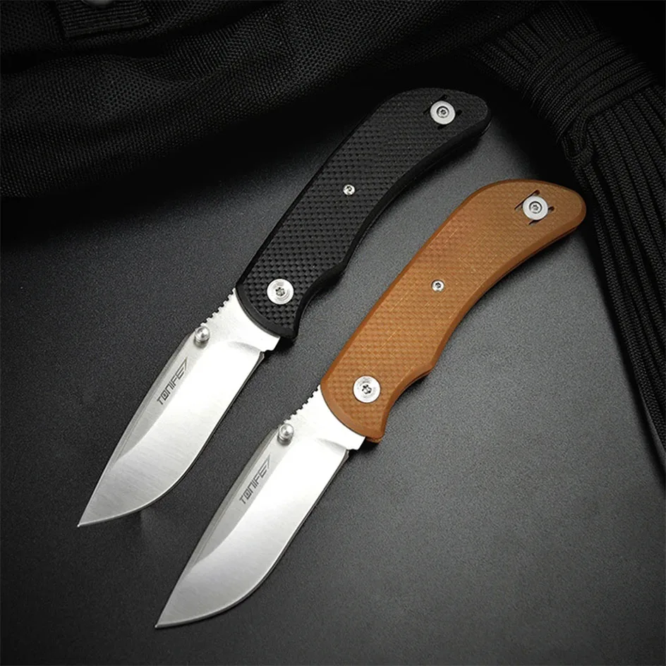 TONIFE Hippo Folding Knife  Aichi AUS-8 Blade Survival EDC Tool Outdoor Camping Hunting Knives